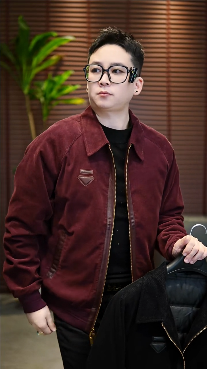 糖*50码 男士真皮拼接鹅绒服79-2