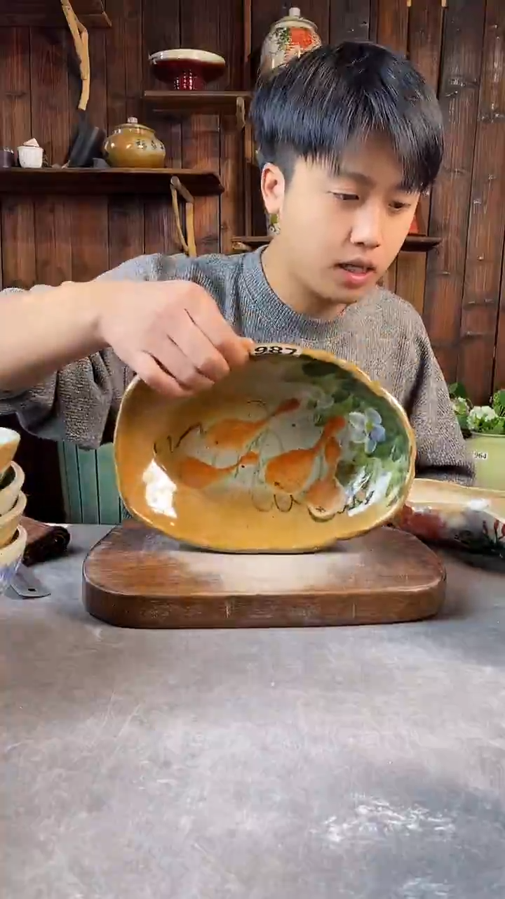碗987，手工手绘，超值陶瓷