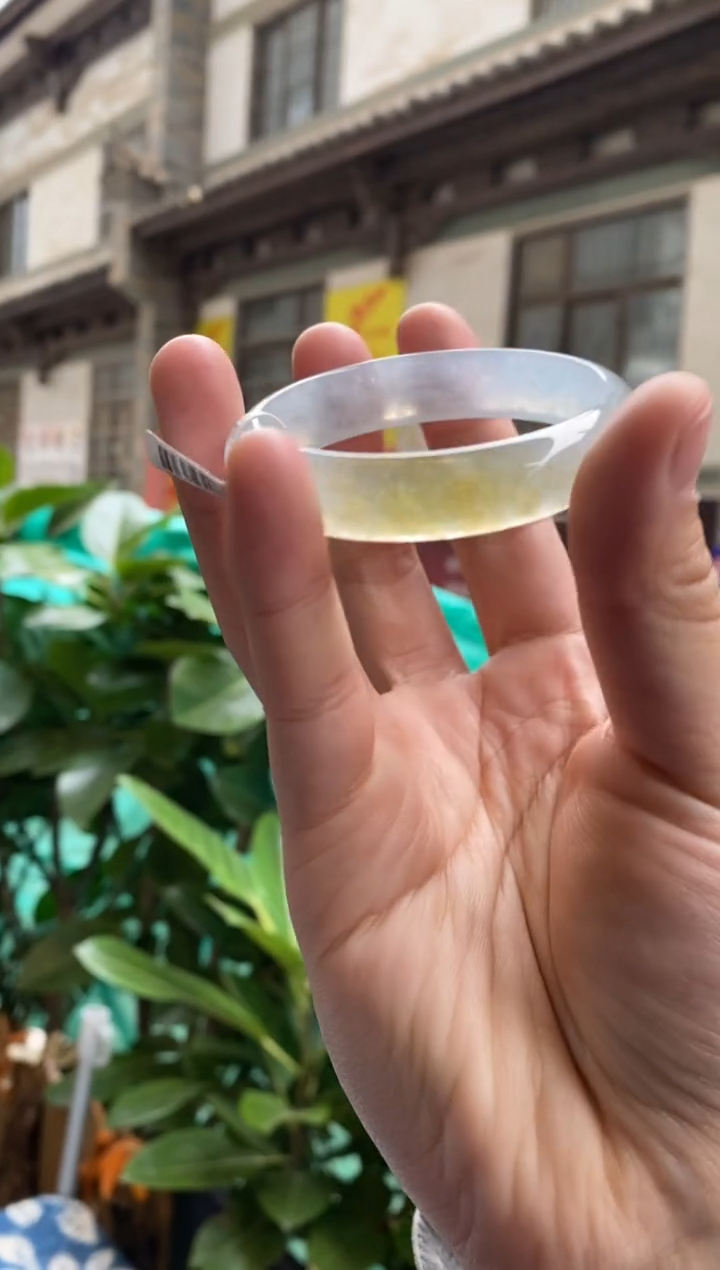 【闪购商品】翡翠手镯（圆镯）未镶嵌53圈