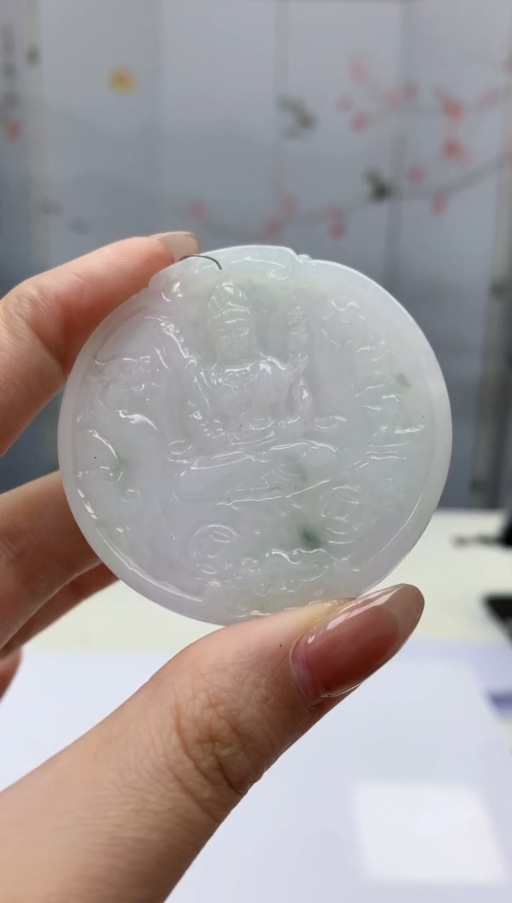 【闪购商品】定制翡翠未镶嵌3123jw-毛货挂件97