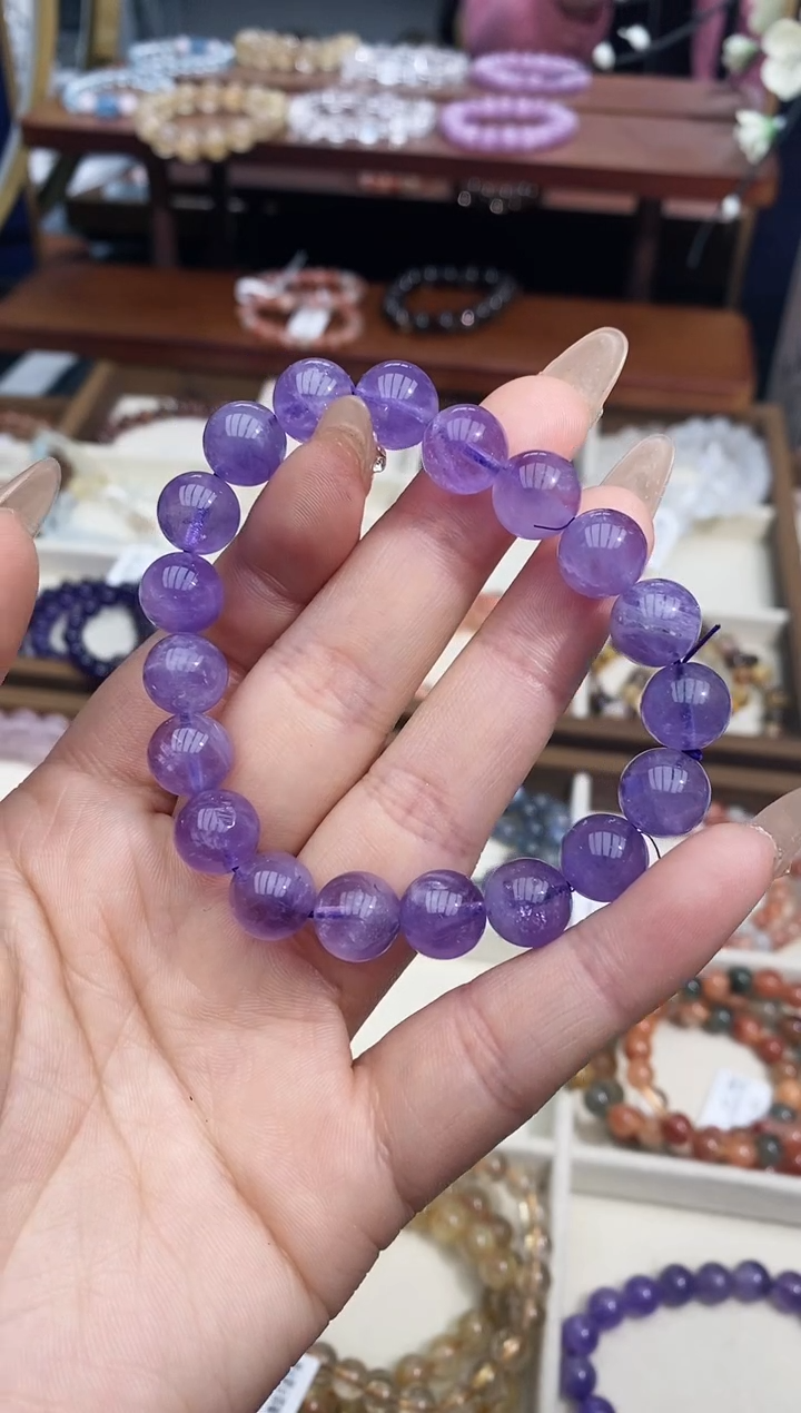 【闪购商品】水晶手链未镶嵌紫水晶单圈手串