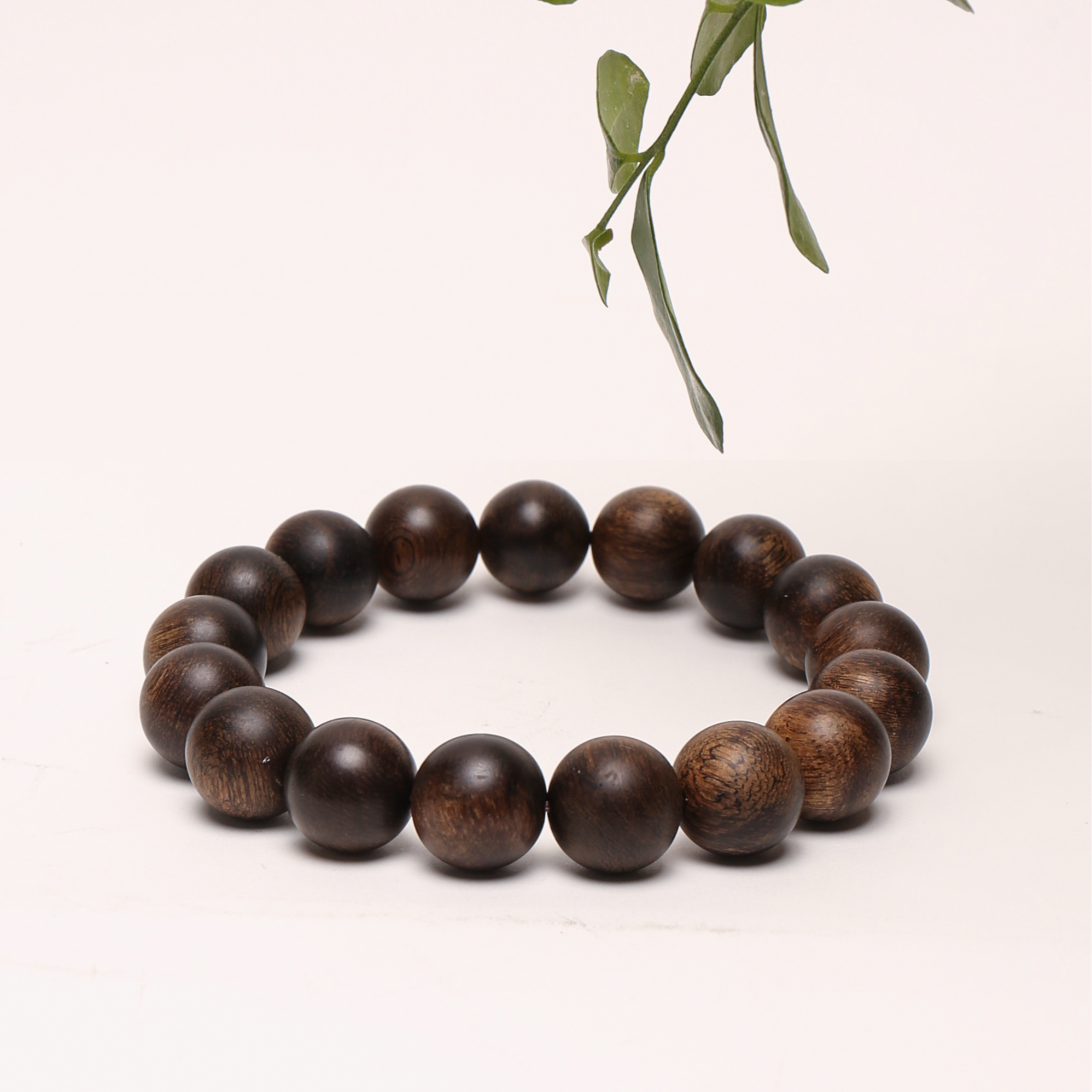 沉香越南芽庄白棋1.2沉水玉化雷击留疤单圈手串22Q12450Q112