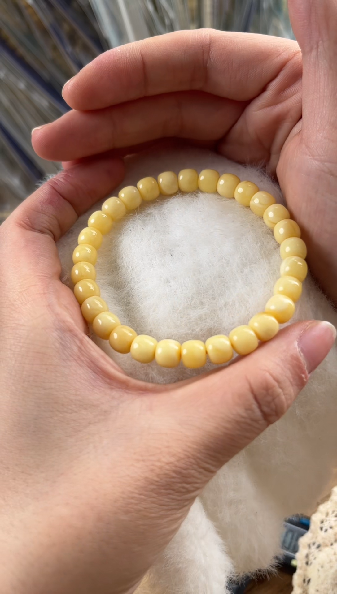 【闪购商品】蜜蜡裸石未镶嵌蜜蜡手串