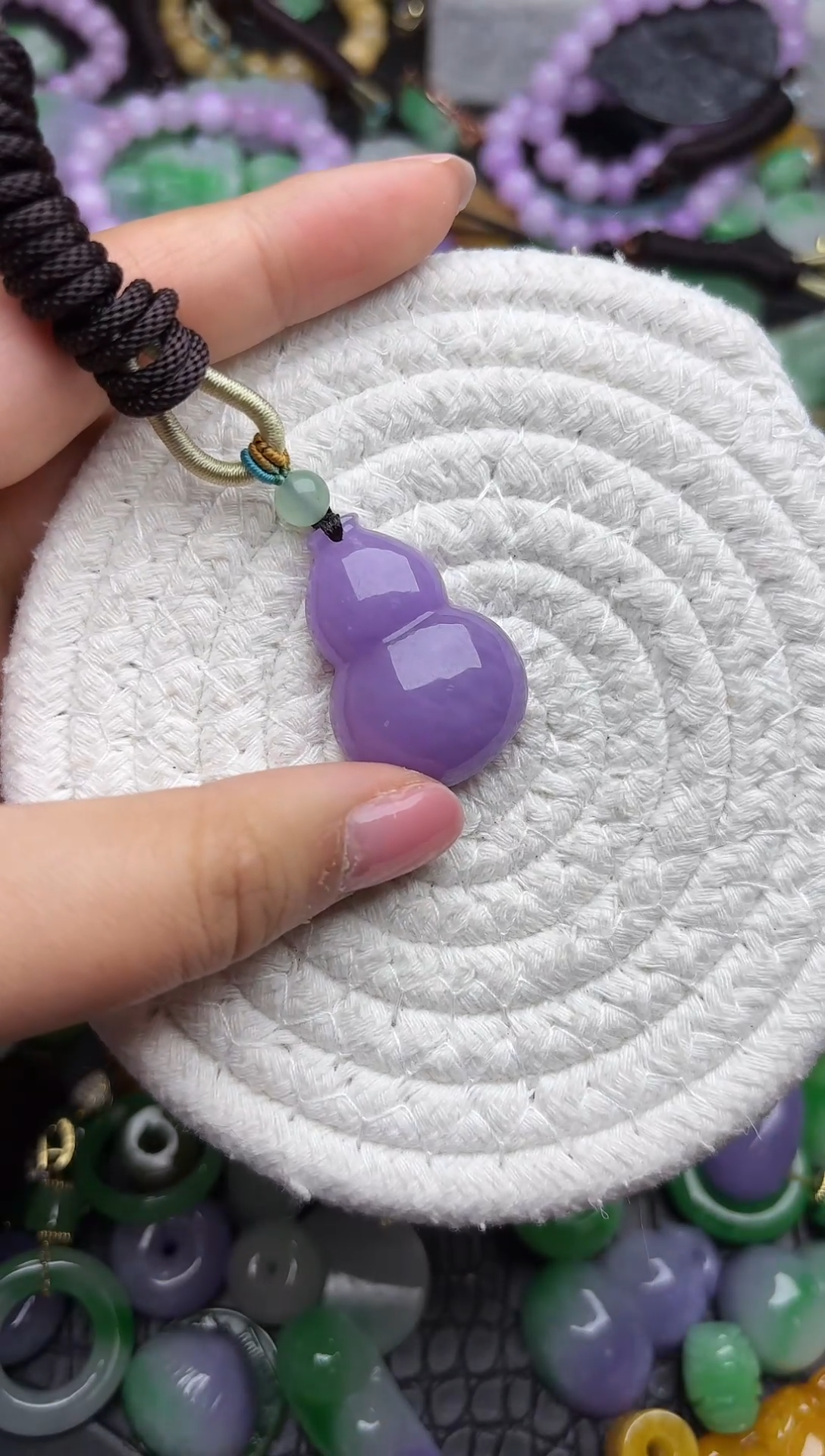 颈饰未镶嵌翡翠缅甸翡翠吊坠