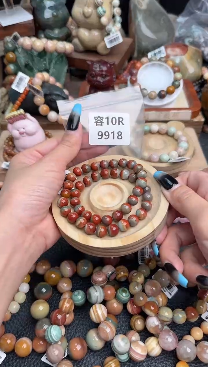 【闪购商品】石英质玉未镶嵌手链10R9918