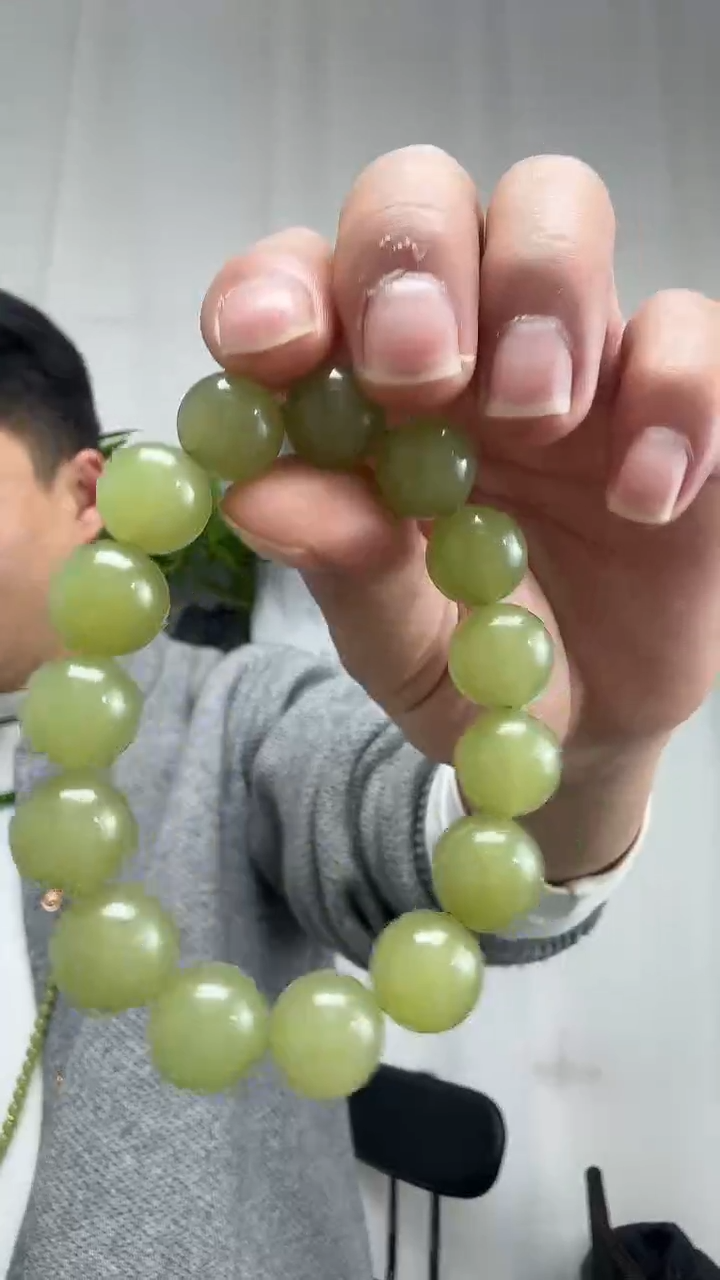 未镶嵌手串和田玉009圆珠14