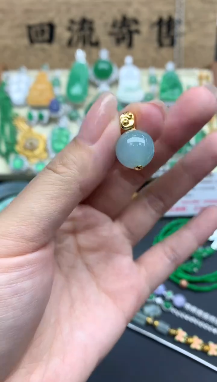 【闪购商品】翡翠颈饰18K金镶嵌496-中国好珍宝