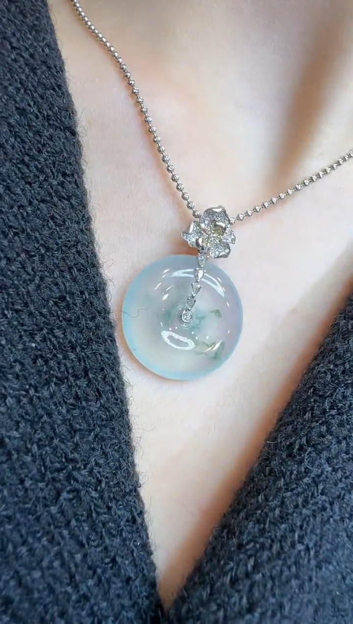 【闪购商品】翡翠吊坠(不含链)18K金镶嵌多样性团购发一件