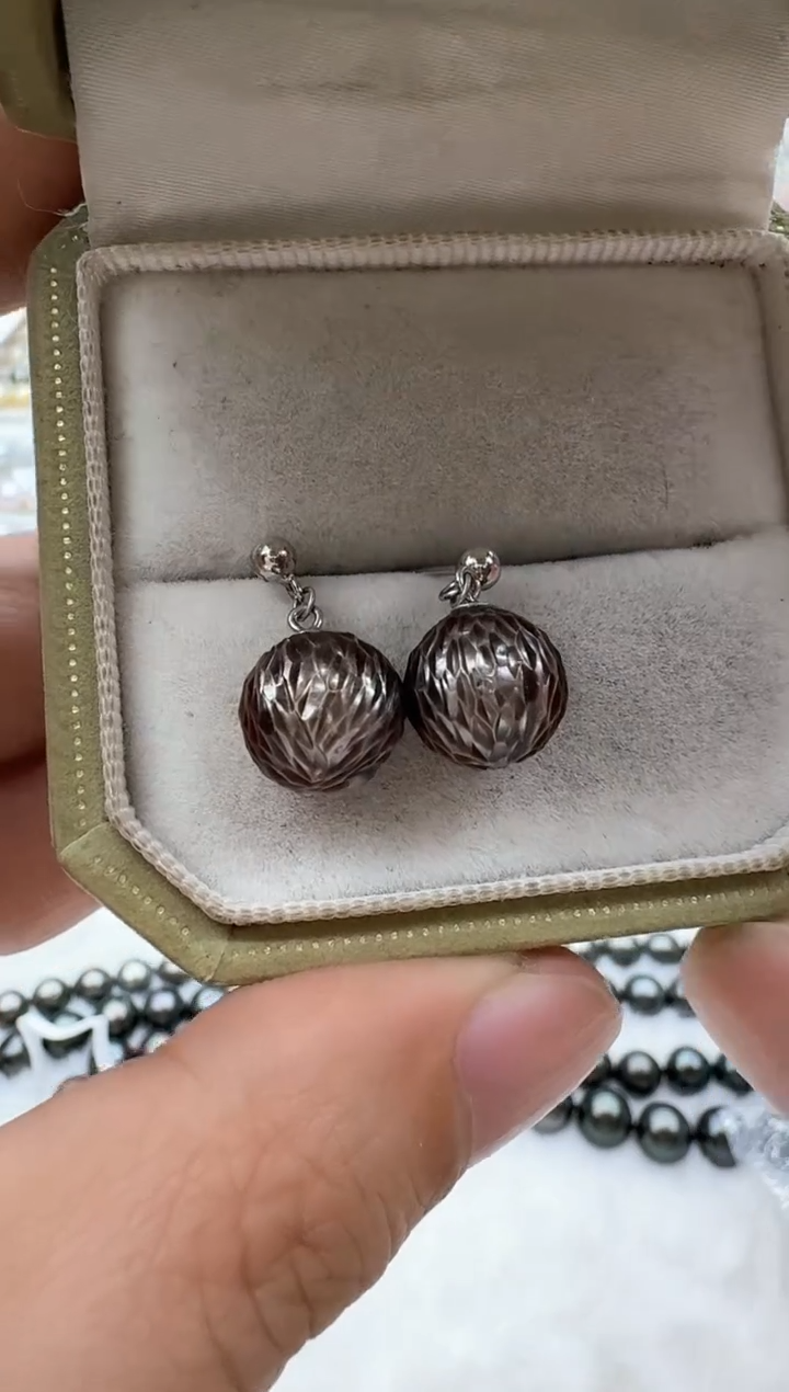 【闪购商品】海水珍珠耳饰银S925镶嵌清货