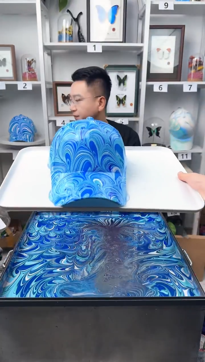 纯棉成人款贝壳纹水拓帽