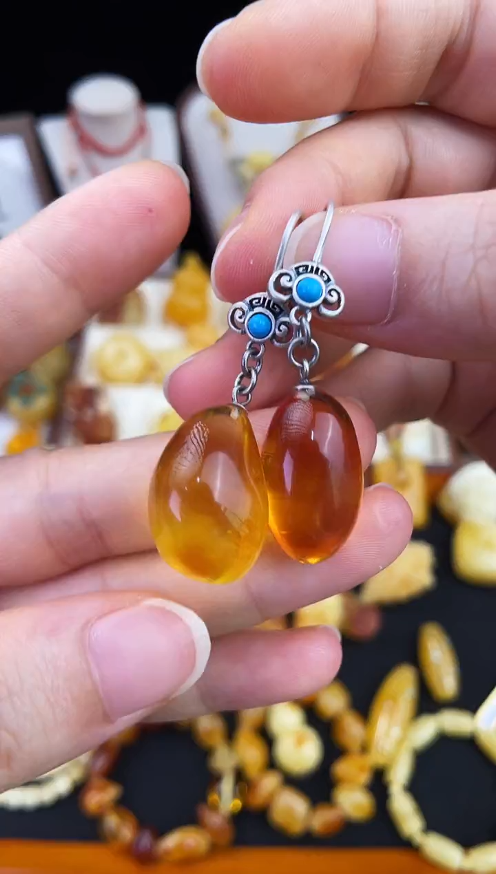 琥珀未镶嵌珠宝奇石柒月