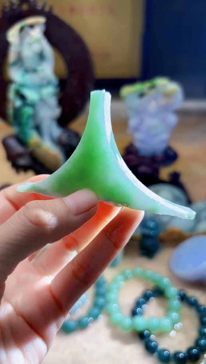 未镶嵌挂件翡翠A货柠优6571