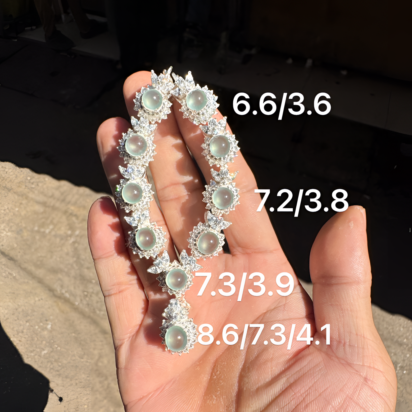 1205(小哪吒在源头)高冰种翡翠晴钢套链共10颗干净杠味荧光足M230