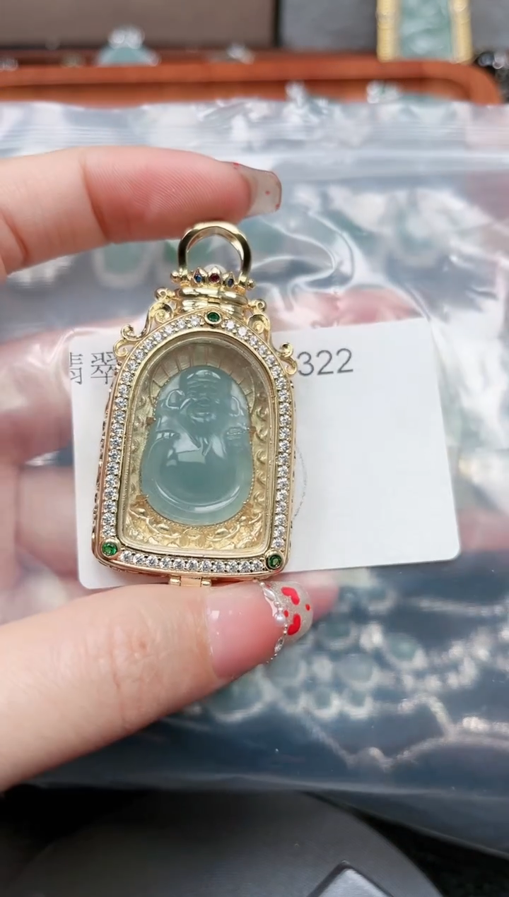 【闪购商品】翡翠颈饰未镶嵌322赠皮绳