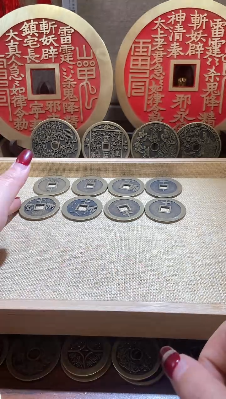 【闪购商品】铜现代翻砂铜工艺品天启8枚一套