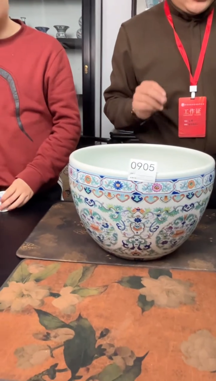 【闪购商品】摆件景德镇陶瓷斗彩大缸905