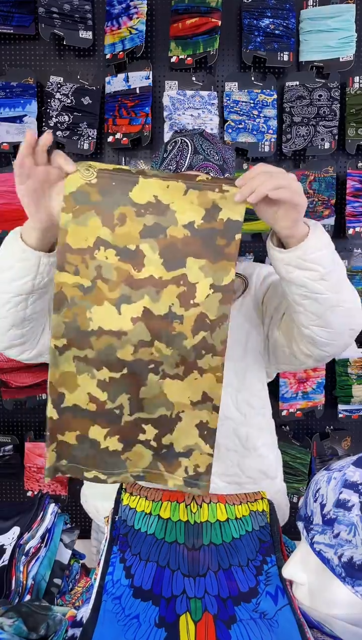 涤纶孤品 百变魔术巾围脖面罩多用  经典百搭