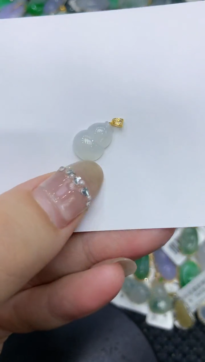 【闪购商品】翡翠颈饰18K金镶嵌222222222