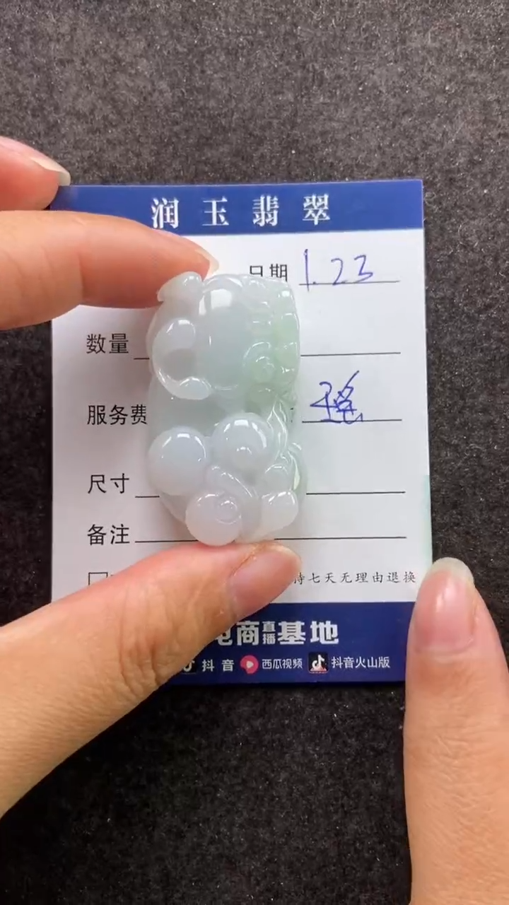 【闪购商品】翡翠颈饰未镶嵌多人貔貅