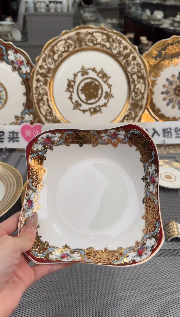 【闪购商品】瓷片6英寸方形沙拉碗福利价2个