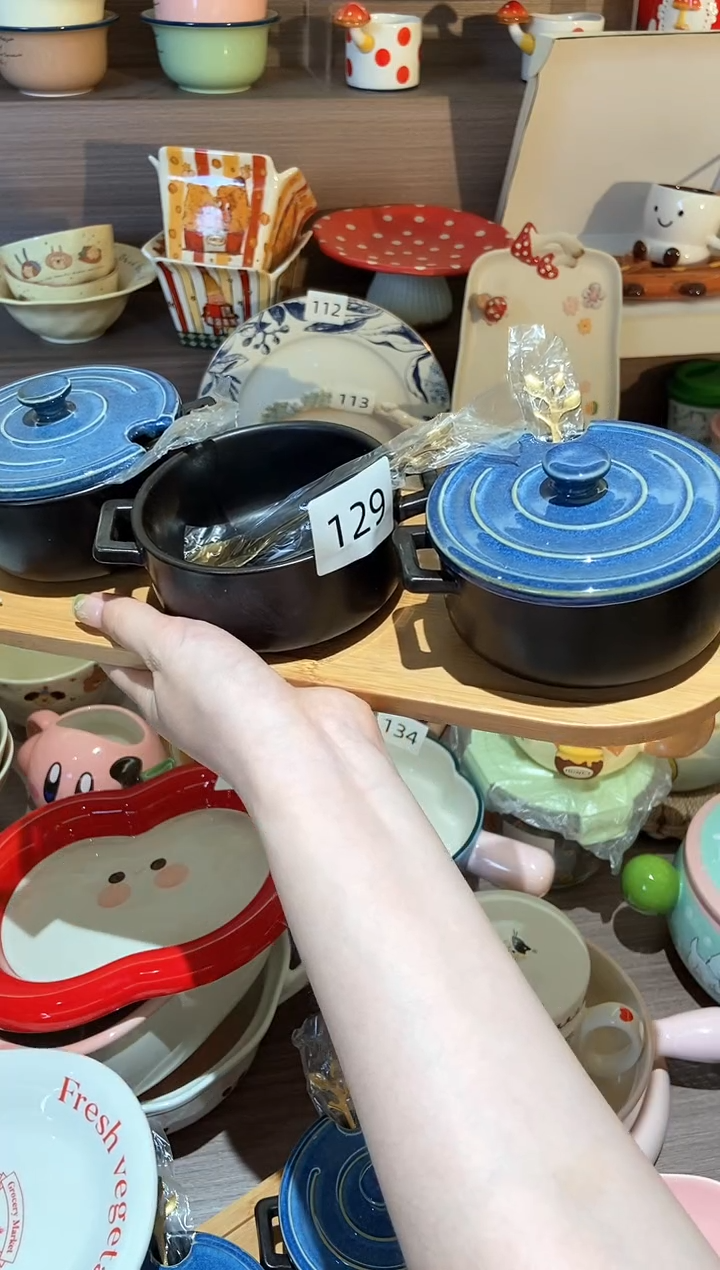 瓷129 三个 调味罐 微瑕