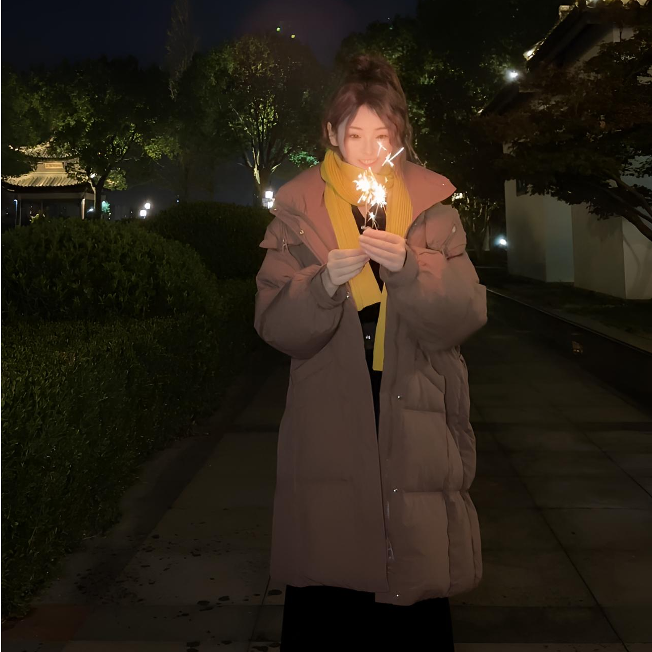 新款爆款女长款羽绒服2025休闲时尚百搭连帽宽松保暖冬季891800