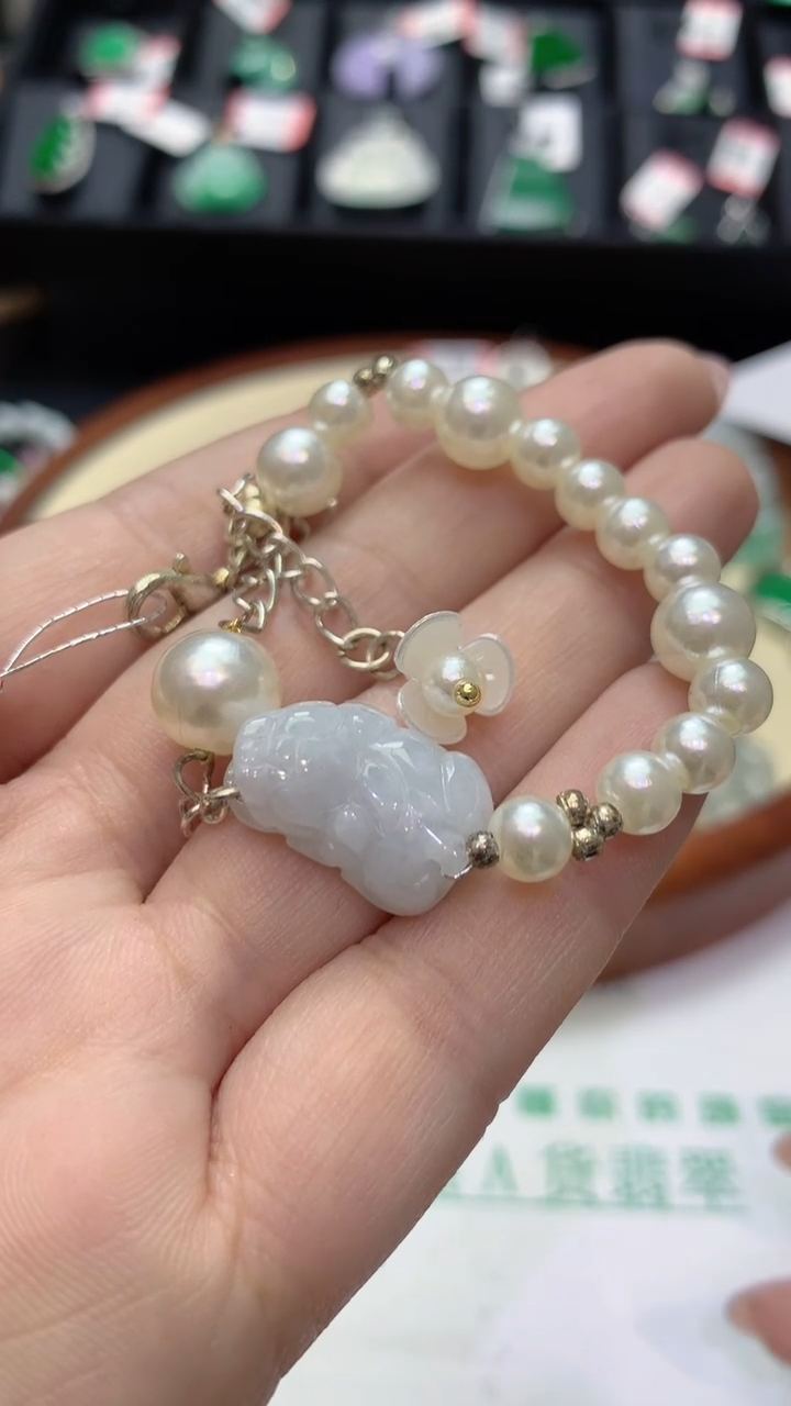 【闪购商品】翡翠手绳未镶嵌天然A货翡翠