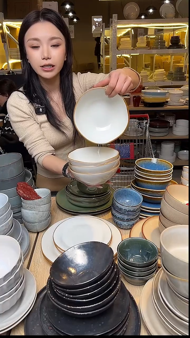 瓷187外贸尾货窑变釉下彩默外微瑕