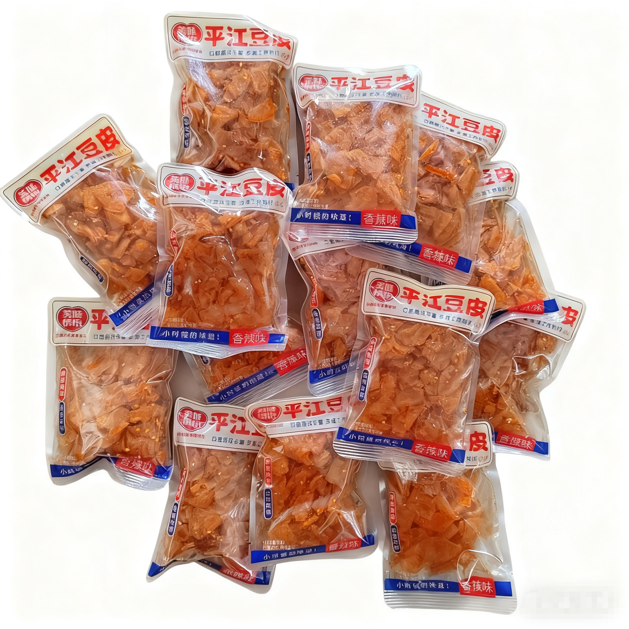 美味情怡平江豆皮香辣味解馋充饥必备湖南特产休闲零食