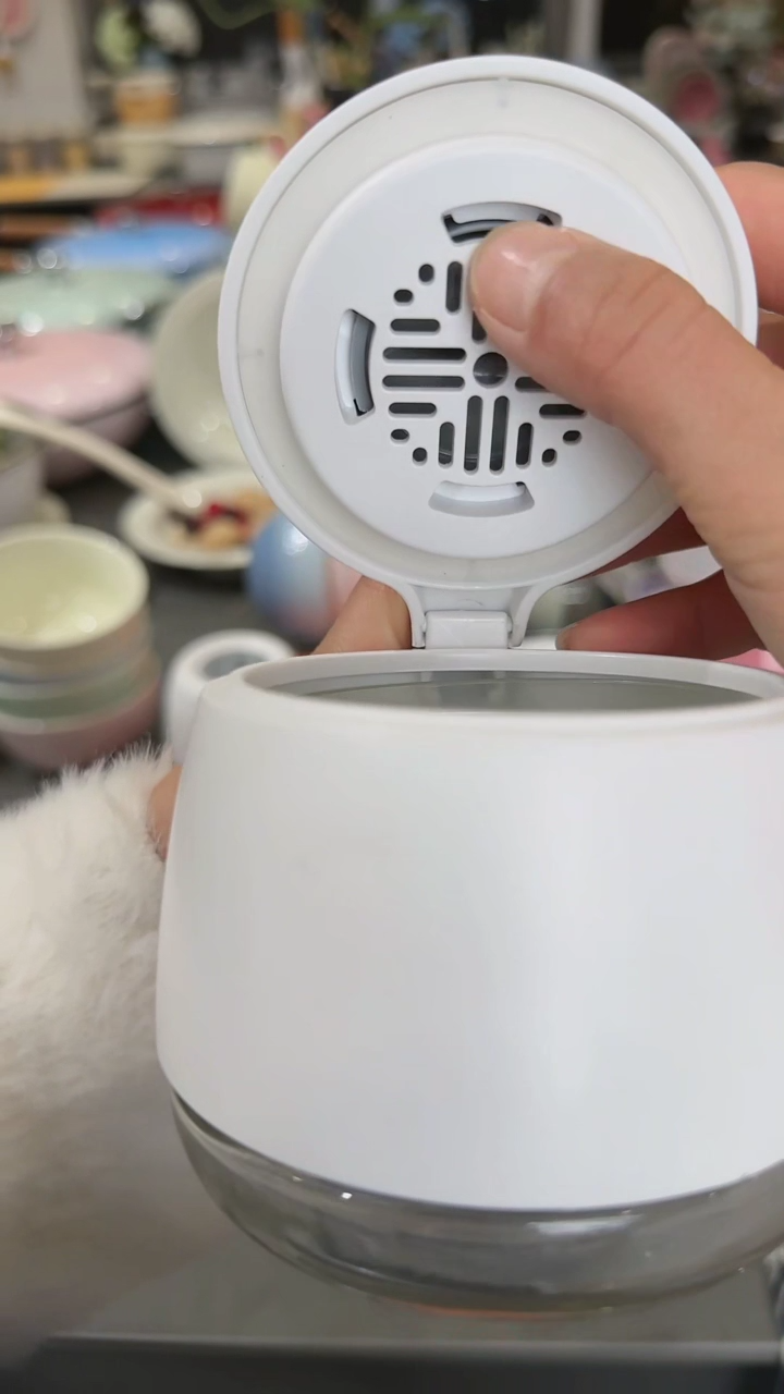 【闪购商品】瓷奶油白3个装玻璃调味罐