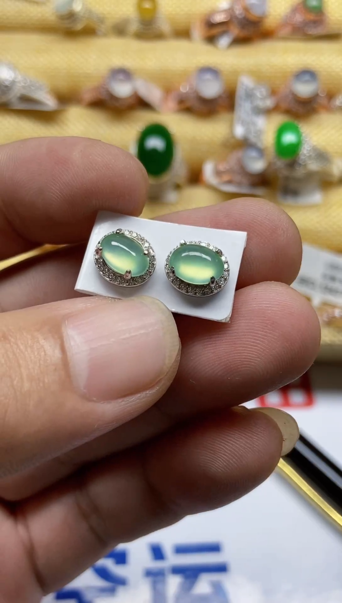 【闪购商品】翡翠戒指银S925镶嵌0000