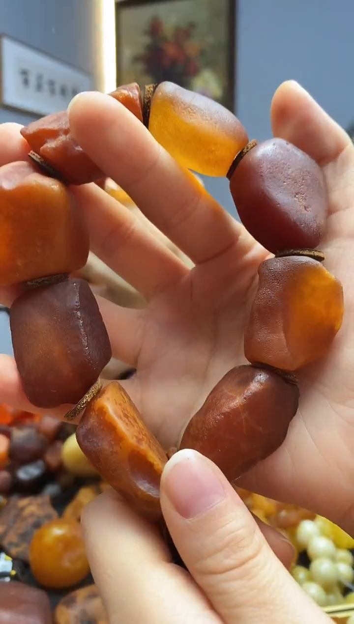 手链琥珀未镶嵌手串