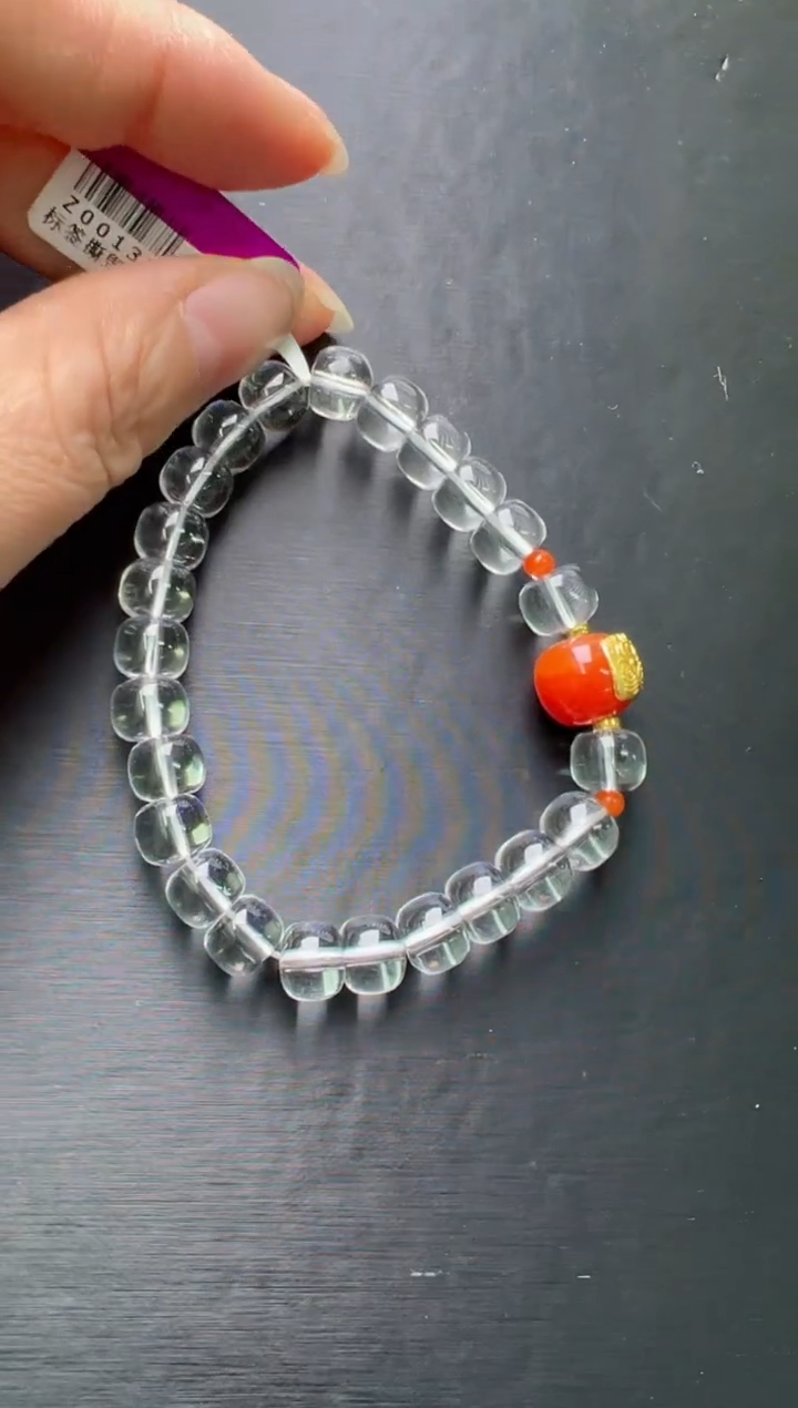 【闪购商品】水晶手串未镶嵌白水晶老型扎基手串多样发一 Z00135