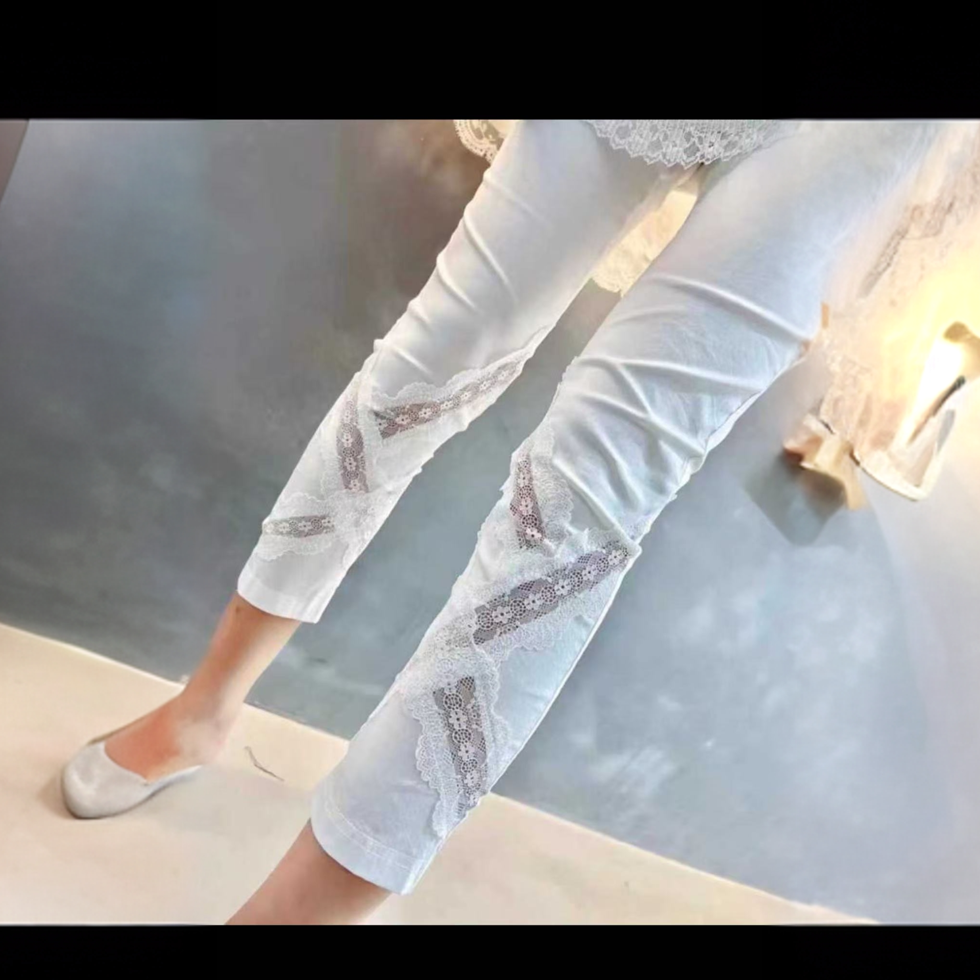 808通勤风薄款夏季镂空百搭休闲裤---Z