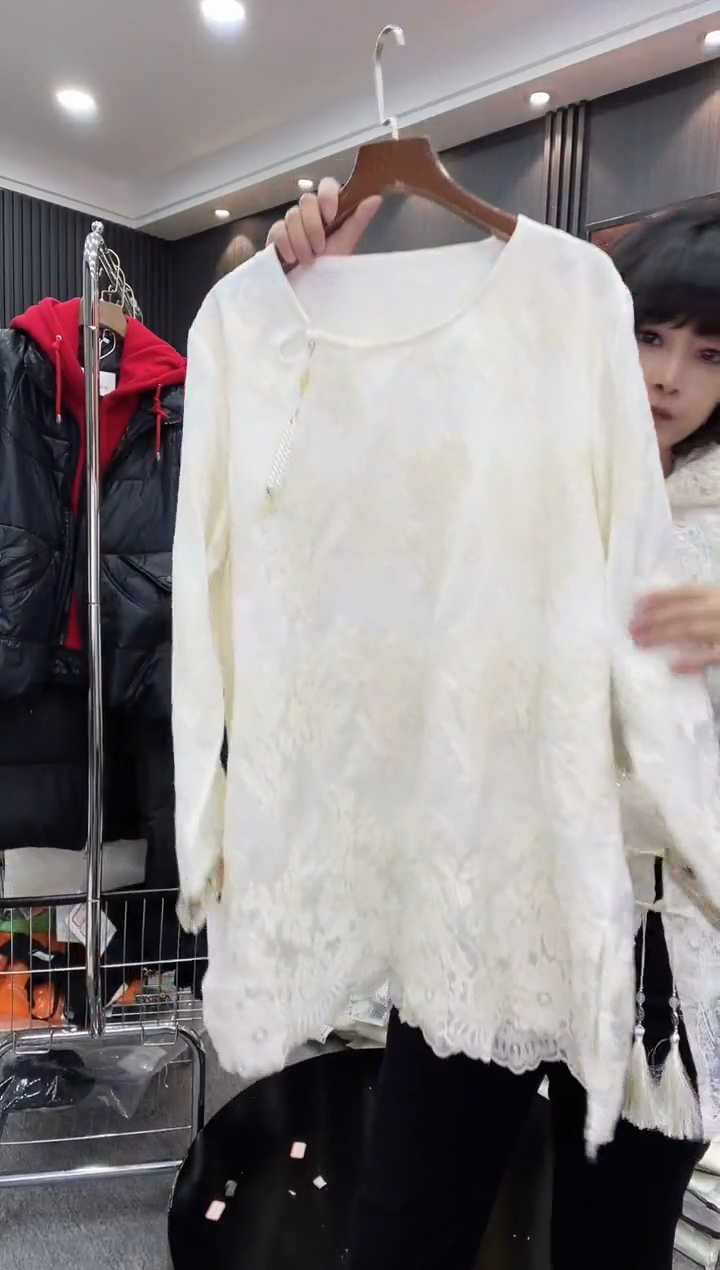 109蕾丝衫---大码