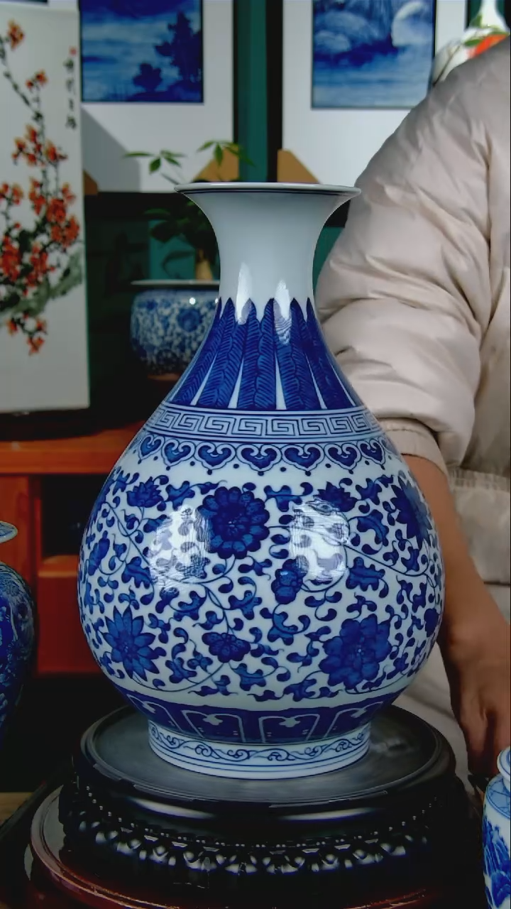 摆件陶景德镇手绘陶瓷888