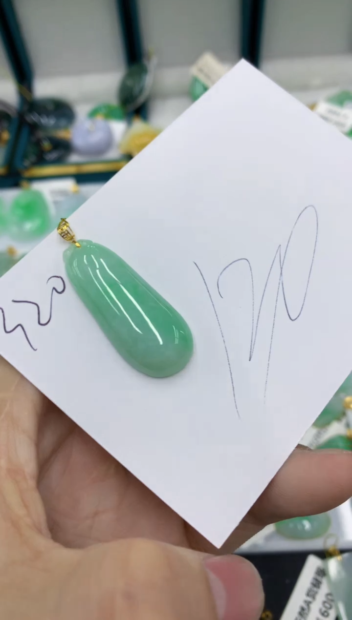 【闪购商品】翡翠18K金镶嵌颈饰111111111