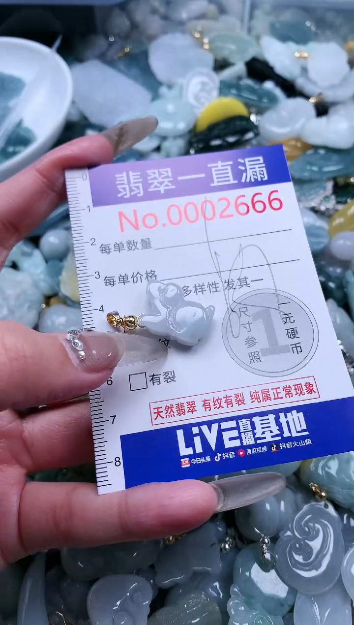 【闪购商品】翡翠吊坠(不含链)未镶嵌2666