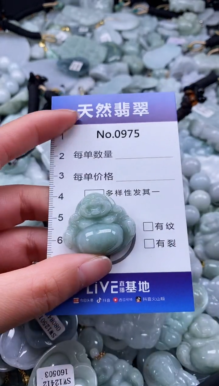 【闪购商品】翡翠颈饰未镶嵌缅甸A货翡翠0975