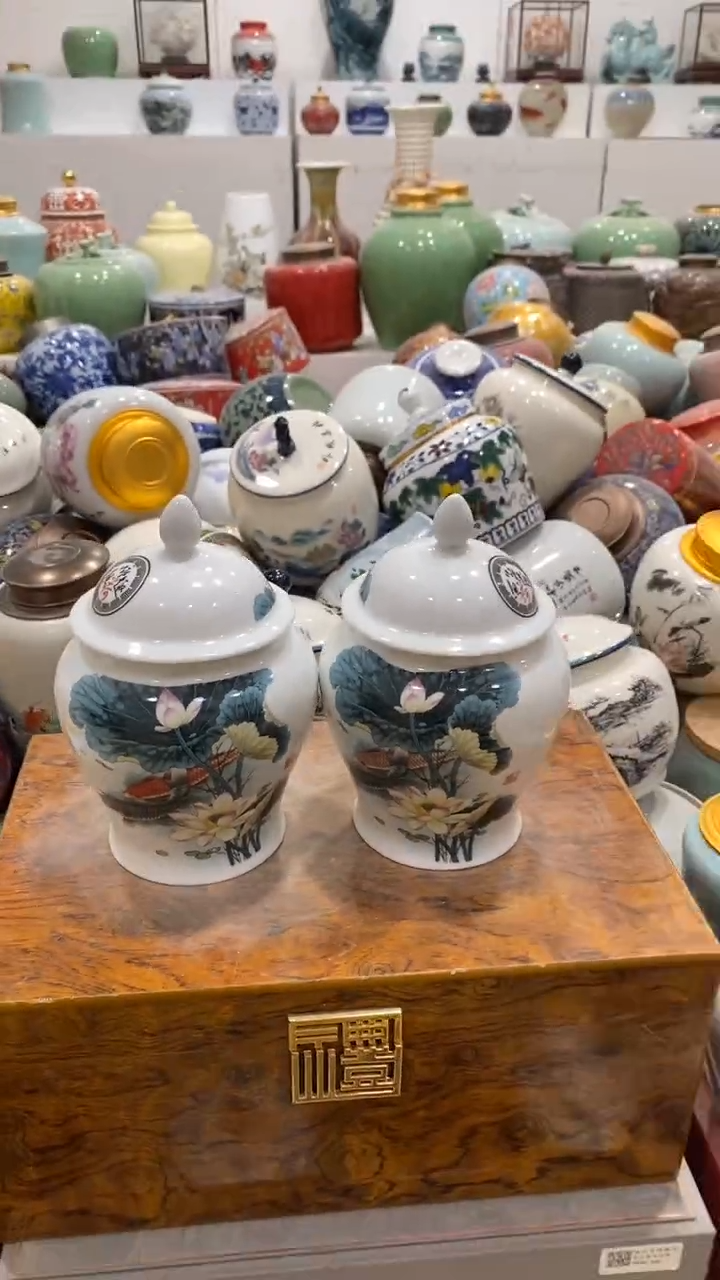 摆件陶茶叶罐密封罐储存罐