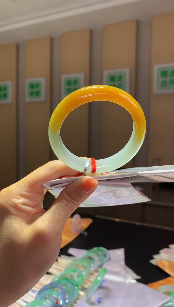 未镶嵌手镯翡翠-Q57 圈口54.9 全款14.5万 定金2万