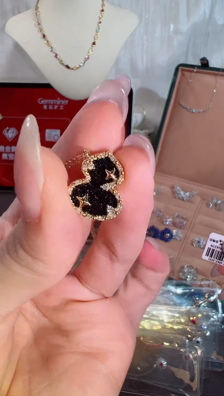 颈饰钻石18K金镶嵌BN4279#-Y#45