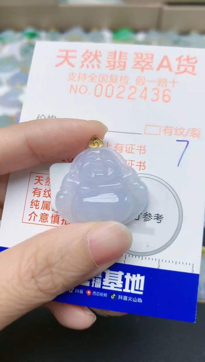 翡翠18K金镶嵌颈饰天然翡翠A货