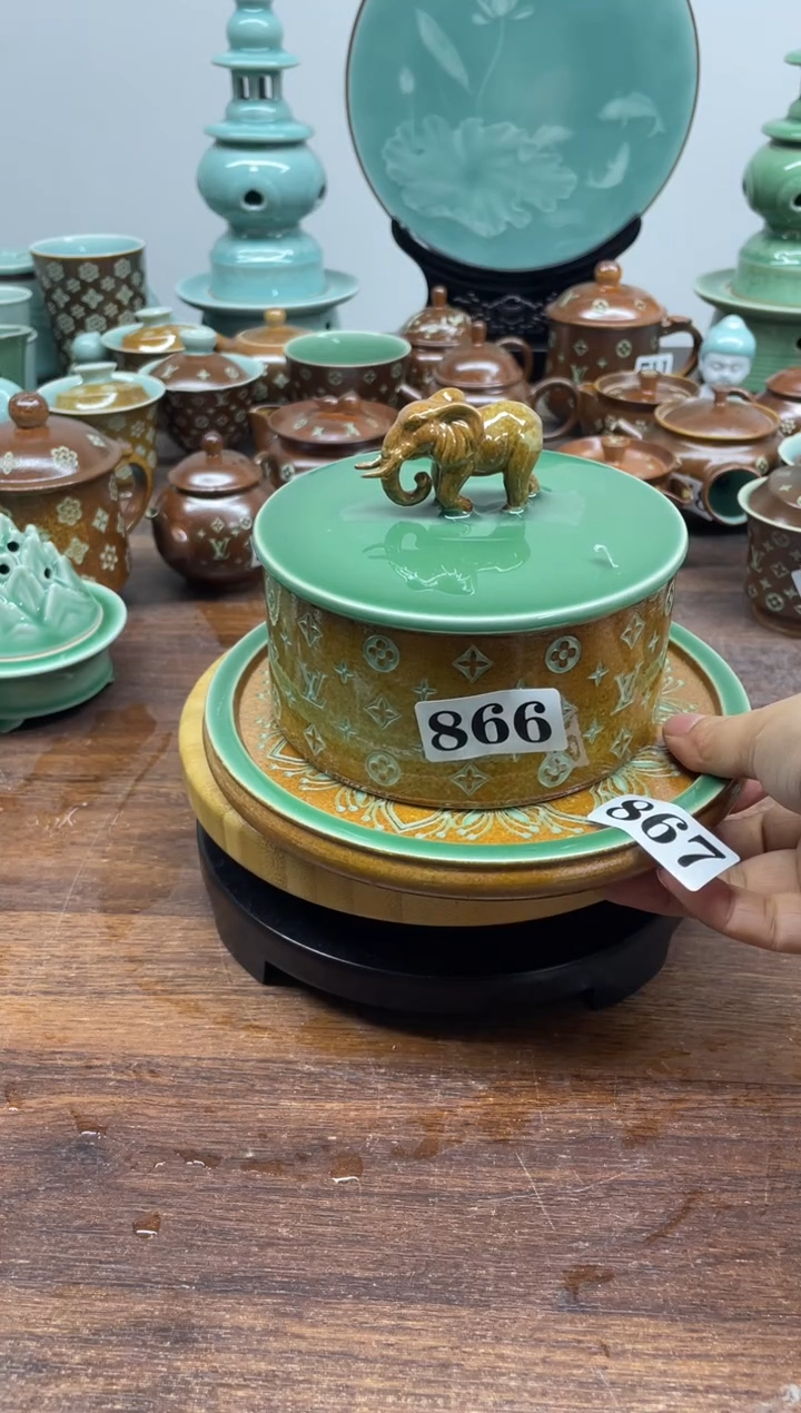 朵*特价青瓷 慧语瓷坊 微瑕