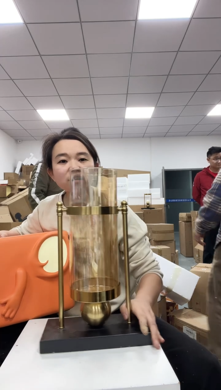 树脂铁盒烛台花瓶大号