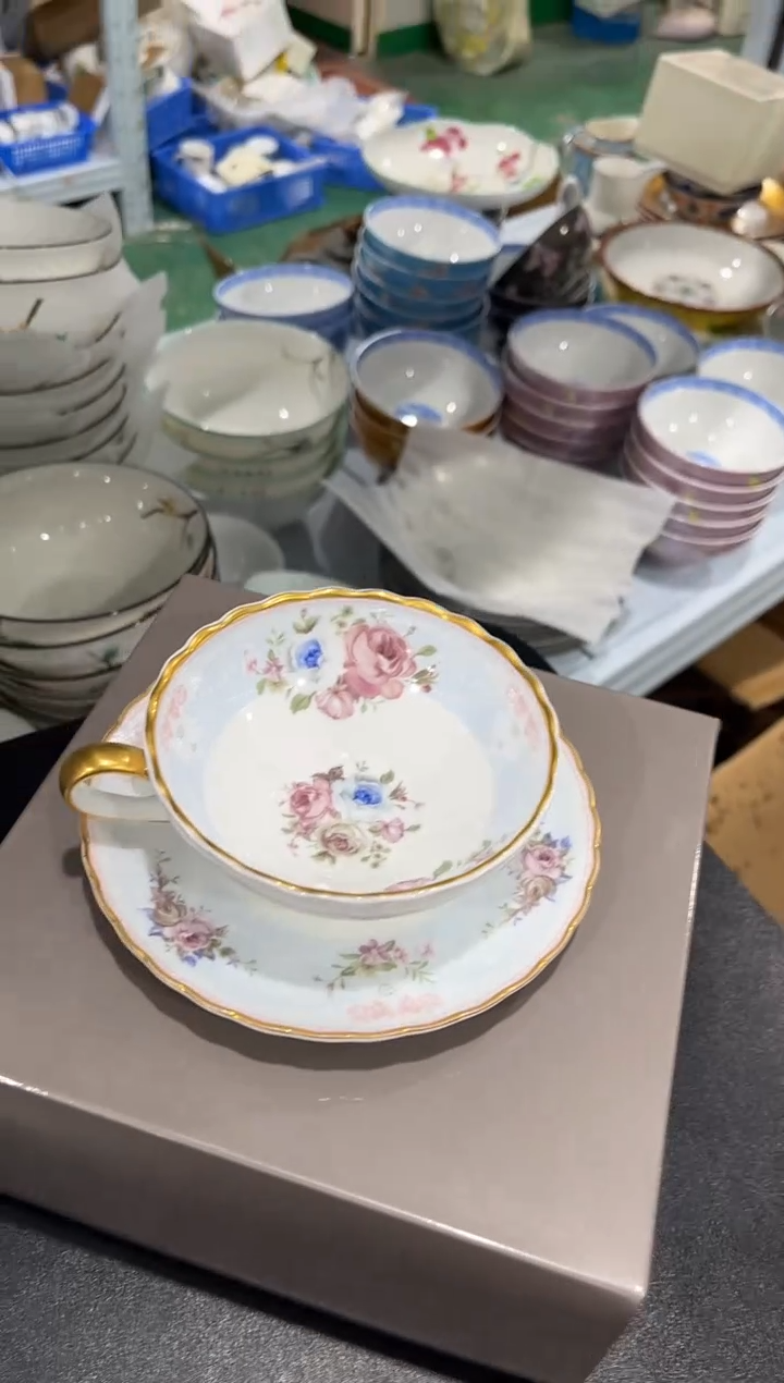 杯子骨瓷（原盒）红茶杯碟 咖啡杯碟 一套