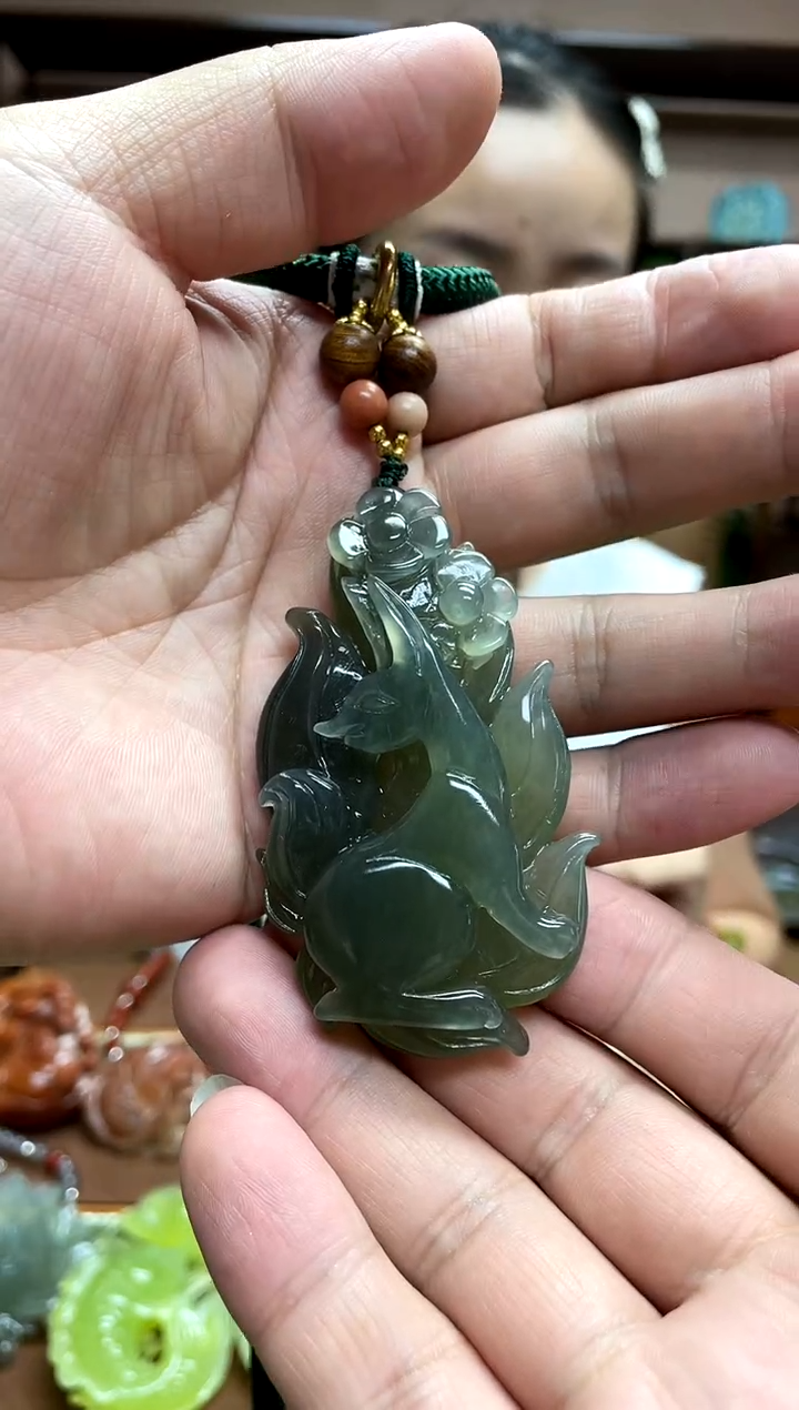 未镶嵌岫玉吊坠珍***缘·