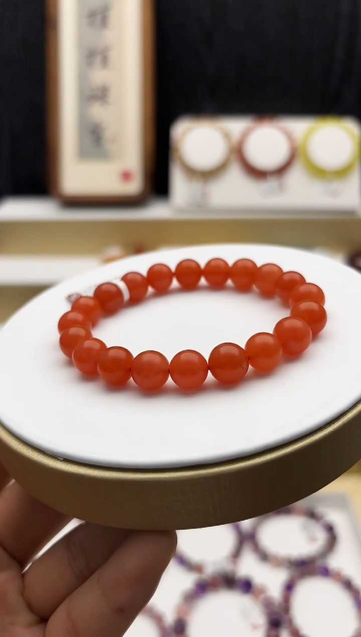 合金手链南红玛瑙XL3489南红手串9+多样性发一