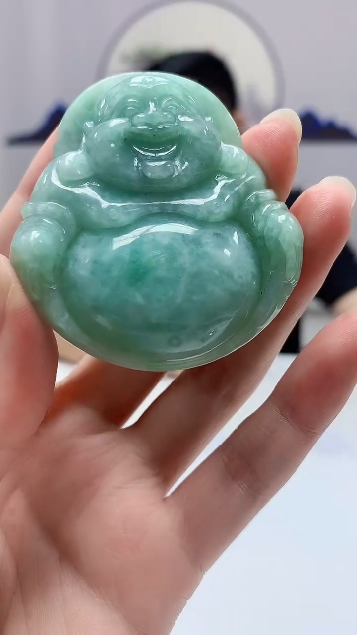 定制翡翠未镶嵌5152zm-毛货挂件佛公87