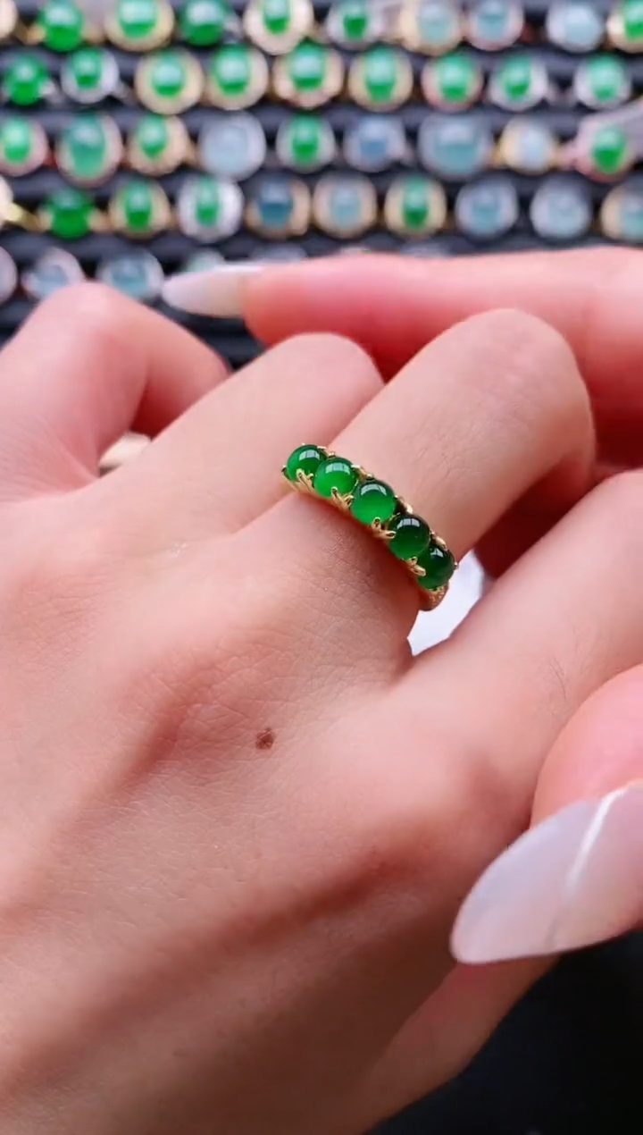 【闪购商品】翡翠戒指银S925镶嵌11111